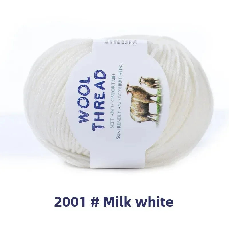 6pcs Australian wool set（300g）soft and comfortable, brilliant colors can be used to knit knits such as sweaters, vests, etc