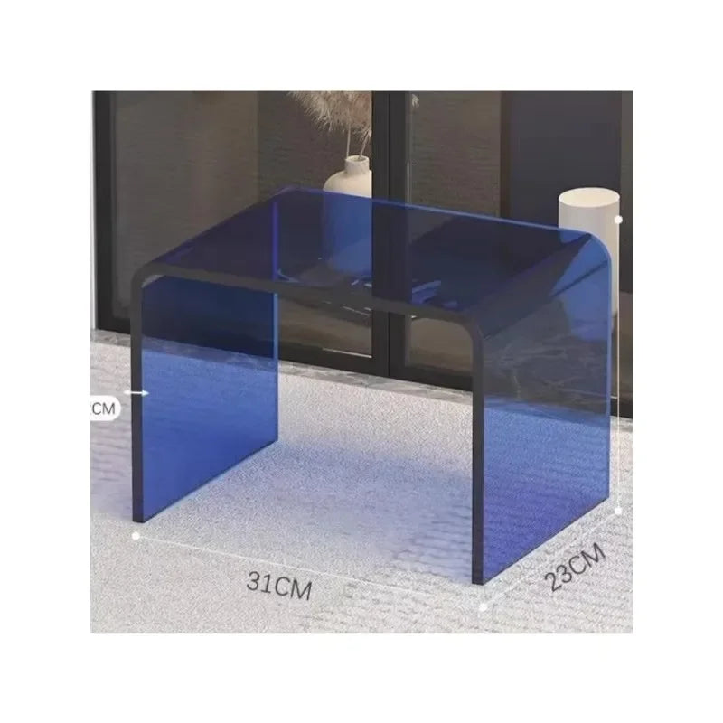 modernacrylic, shoe changing small low stool, transparent and durable makeup stool, new balcony creative doorstep home use