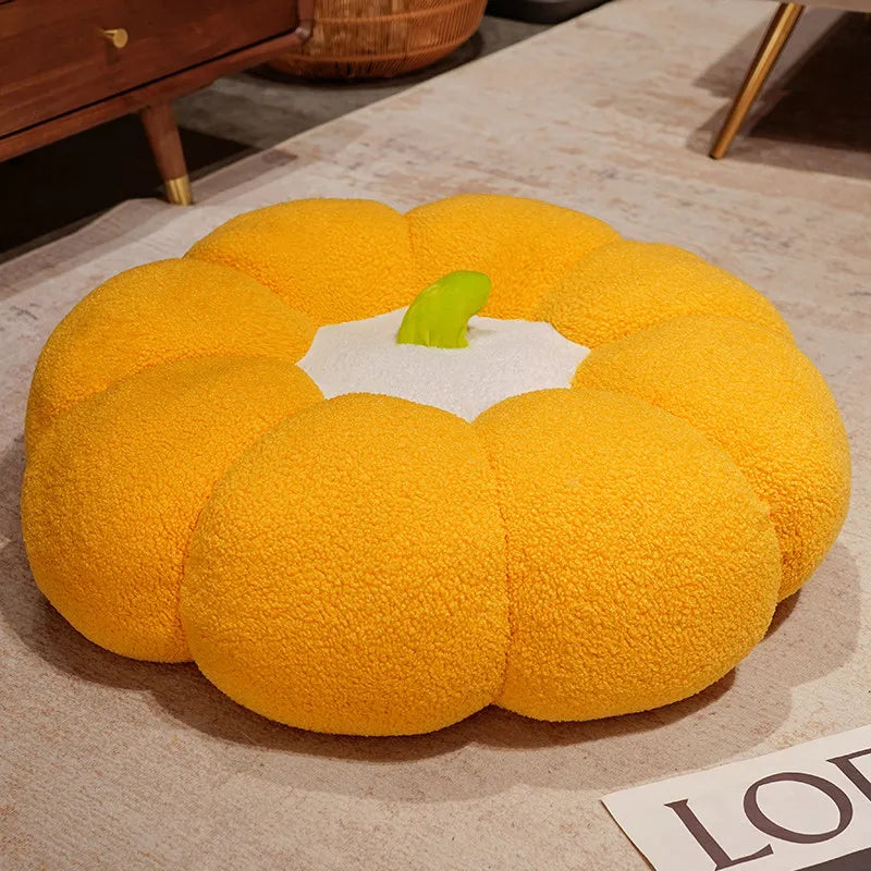 Pumpkin cushion, cushion, sitting on the ground, lazy person, living room, buttocks cushion, tatami mat,