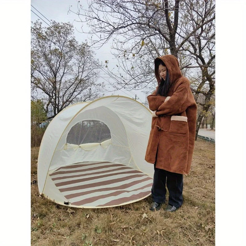 Korean style outdoor folding convenient tent. Outdoor camping, one second quick opening,  spacesun shadingpicnic beach tent