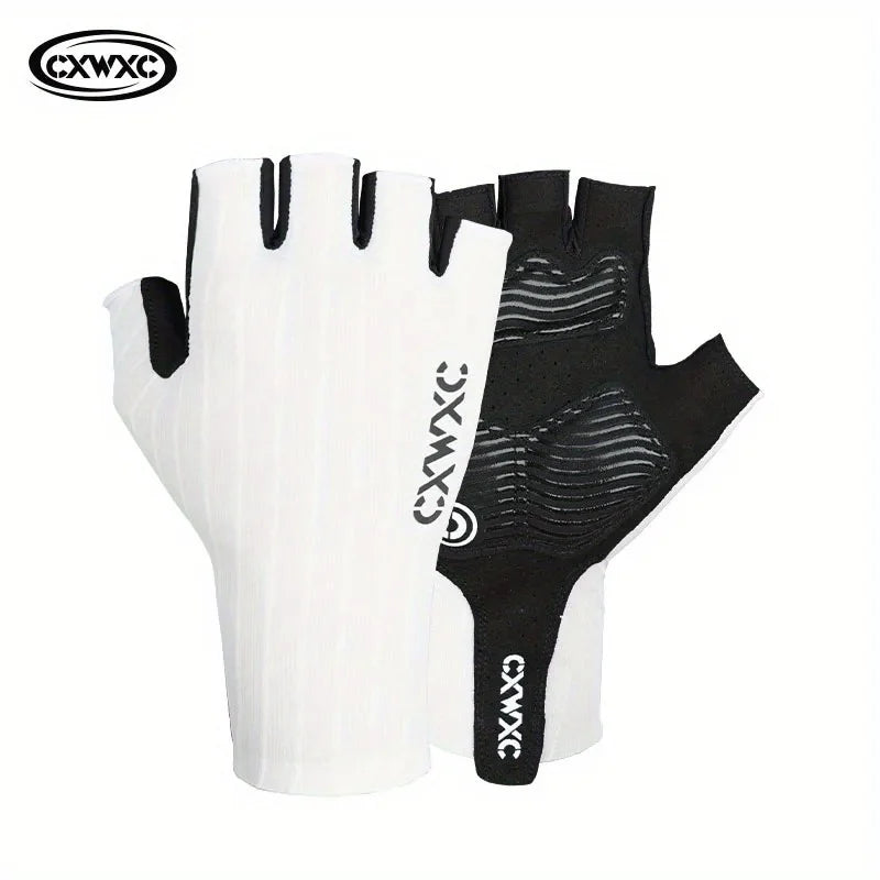 CXWXC Cycling Half Finger Gloves Men Women Breathable Anti-slip Glove Fitness Sport Training Gloves With Extended Wrist Guard