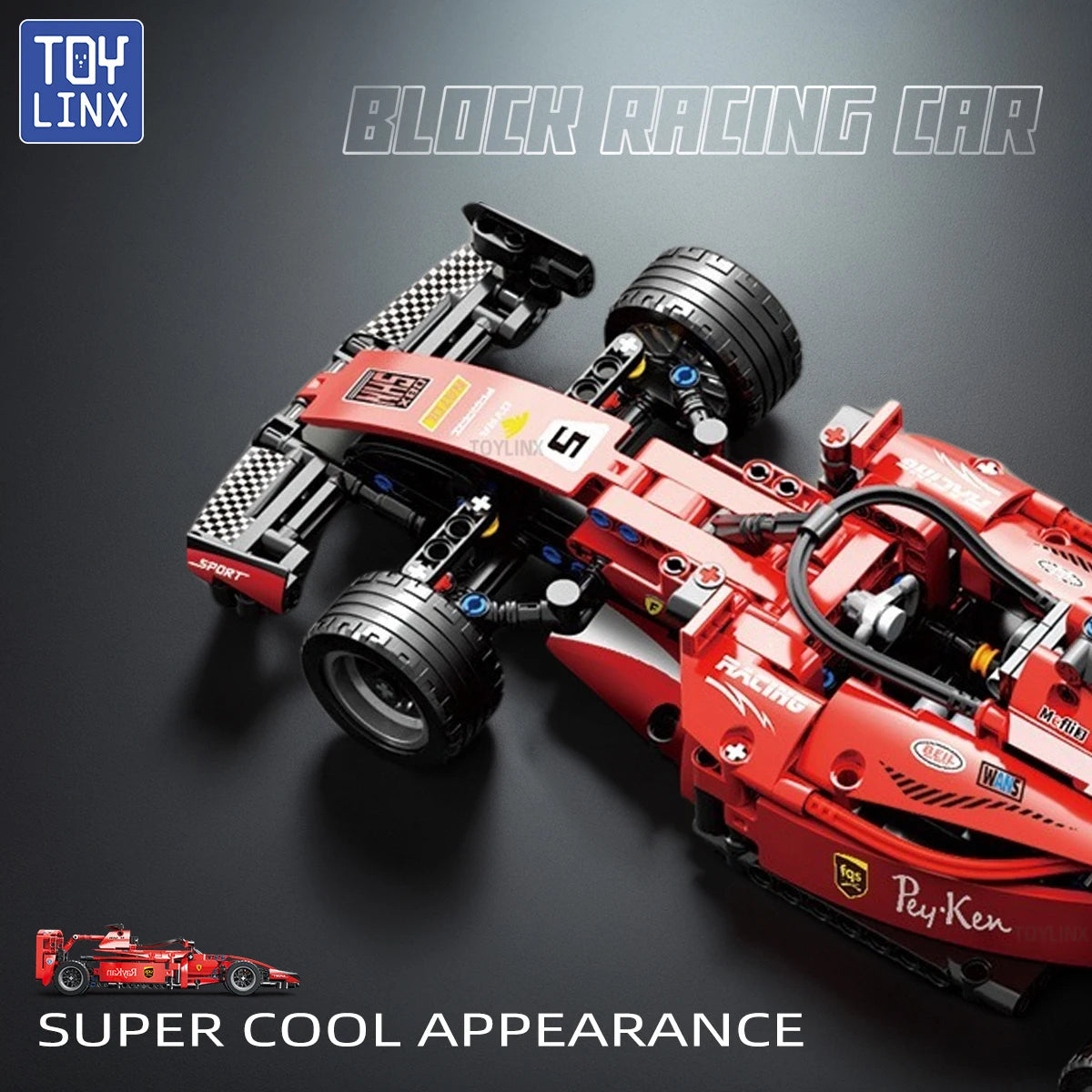 ToylinX  Cars Building Sets MOC Remote Control Car Building Blocks Car Cool Collectible Model Car Kits Building Toys