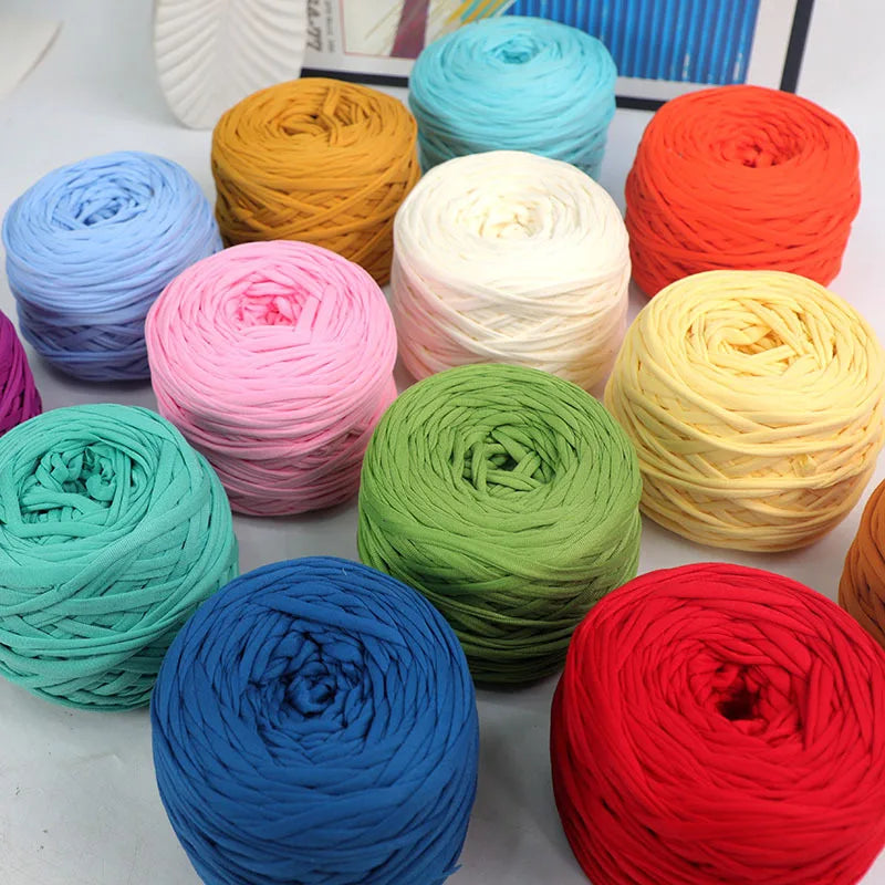 300g Large ball of high elastic cloth strip thread thick wool wool handmade DIY knitting material package