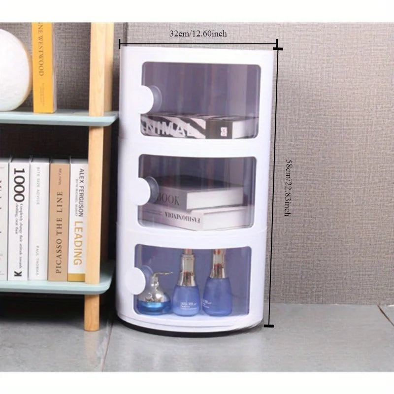 produces Nordic bedside tables, simple and modern creative bedside tables, bedroom storage, circular storage box wholesale