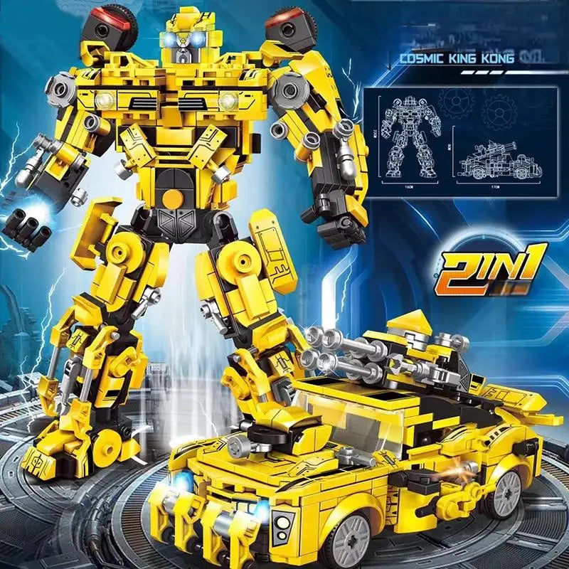 ToylinX 463PCS Building Set, Collectible Transformation Robot and Truck Building Block Set, Hallowmas Gifts for Children.