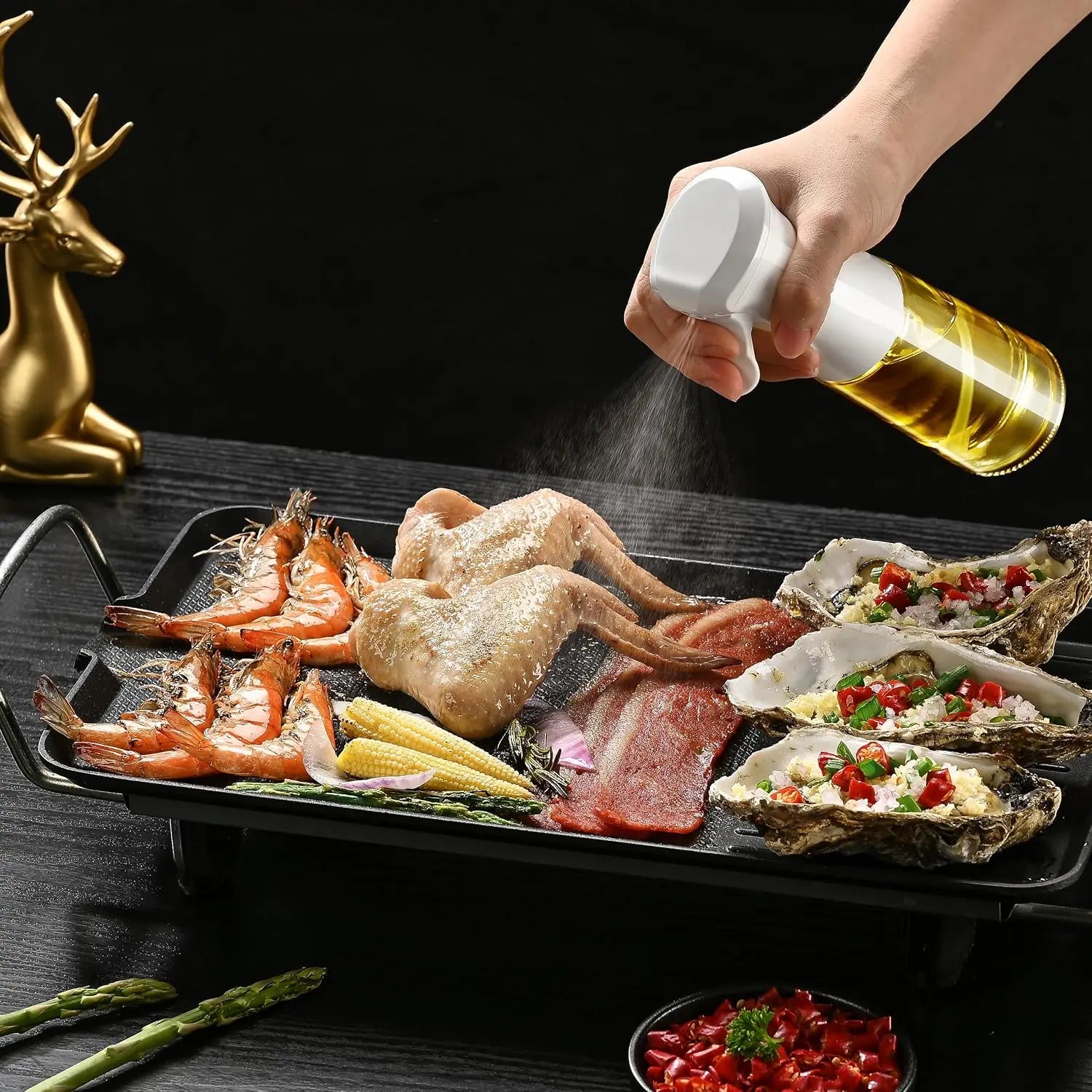 200/300/500ml Oil Spray olive oil spray Bottle Kitchen Cooking Dispenser Camping Baking Vinegar Soy Sauce Sprayer Containers