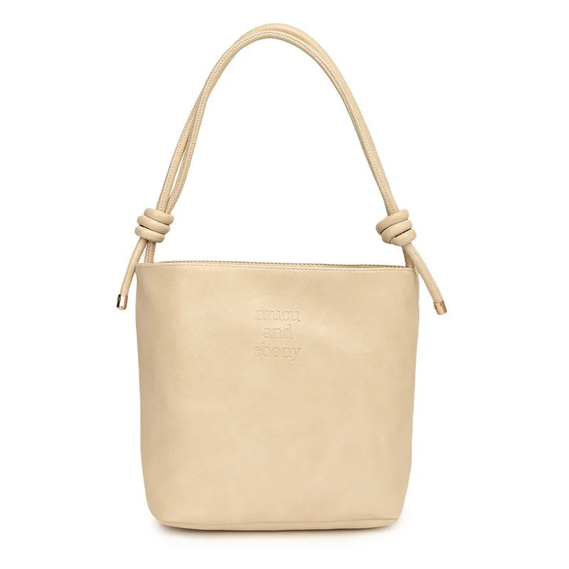 2024 Trendy Shoulder Bag Underarm Bag Large Capacity Bucket Bag Daily Casual Commuting Bag Handbag   Brand Designer Suede Women'