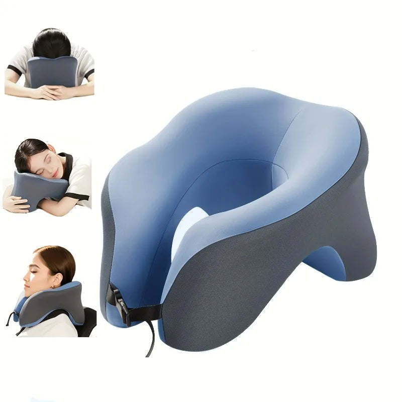 1pc Multi-functional U-shaped Pillow, Nap Pillow, Head And Neck Protector, Travel Airplane U-shaped Pillow