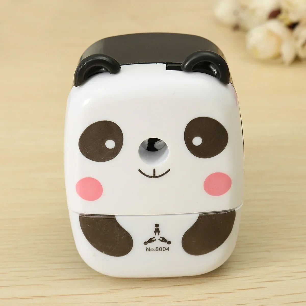 Random Logo Sign Animal Shaped Cartoon Panda Tiger Pencil Sharpener Kids School Sipplies Home Office Desktop