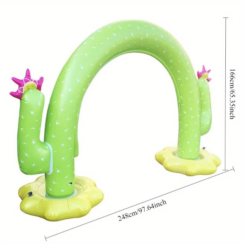 Factory Spot Inflatable Toys PVC Summer Rainbow Arch Outdoor Sprinkler Mat