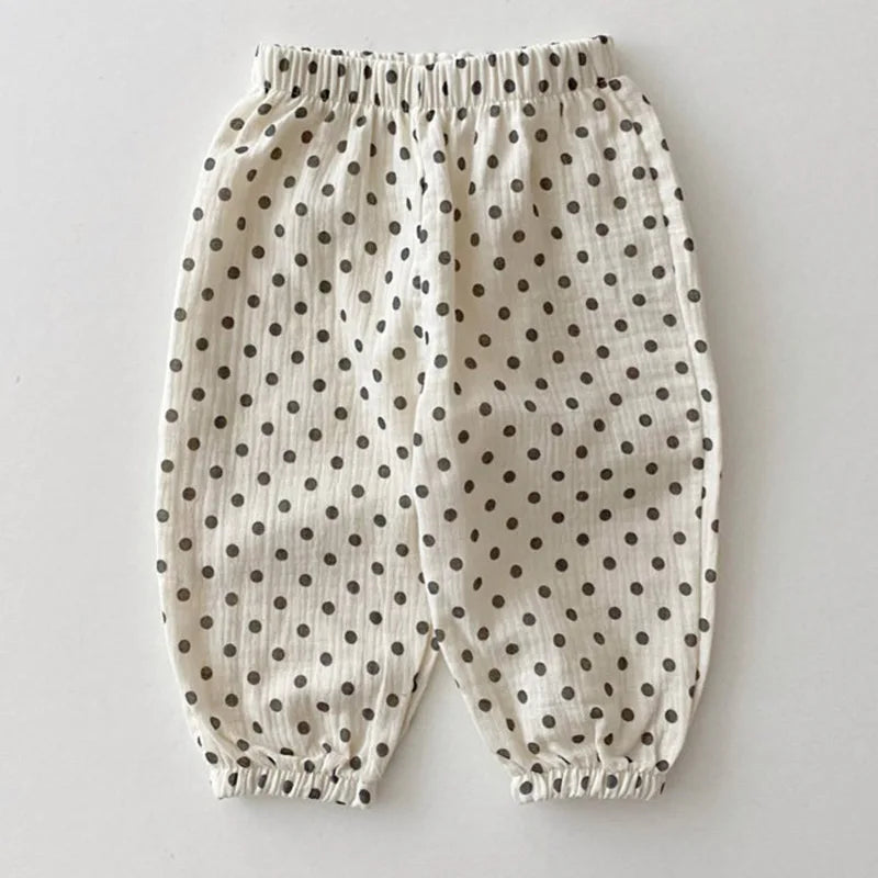 Baby Girls Summer Clothing Children's Anti-Mosquito Pants Loose Casual Casual Printed Cartoon Trousers Kids Clothes Harem Pant