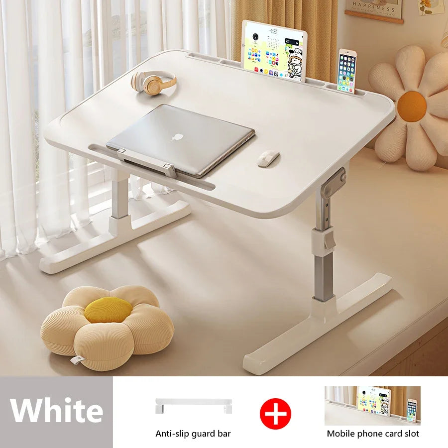 Laptop Desk Foldable Bed Table Adjustable Computer Desk Office Desk Children's Study Desk Bedroom Living Room Desk Adjustable
