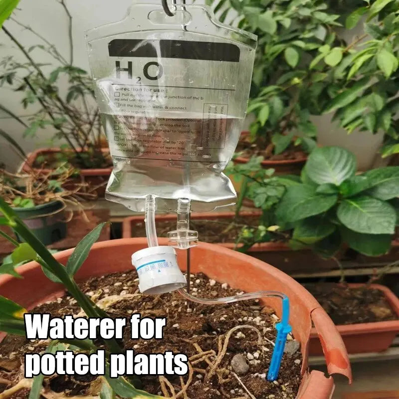 1PC 350ML Lazy Potted Plant Watering Drip Irrigation Automatic Watering Machine Flower Drip Bag Quantitative