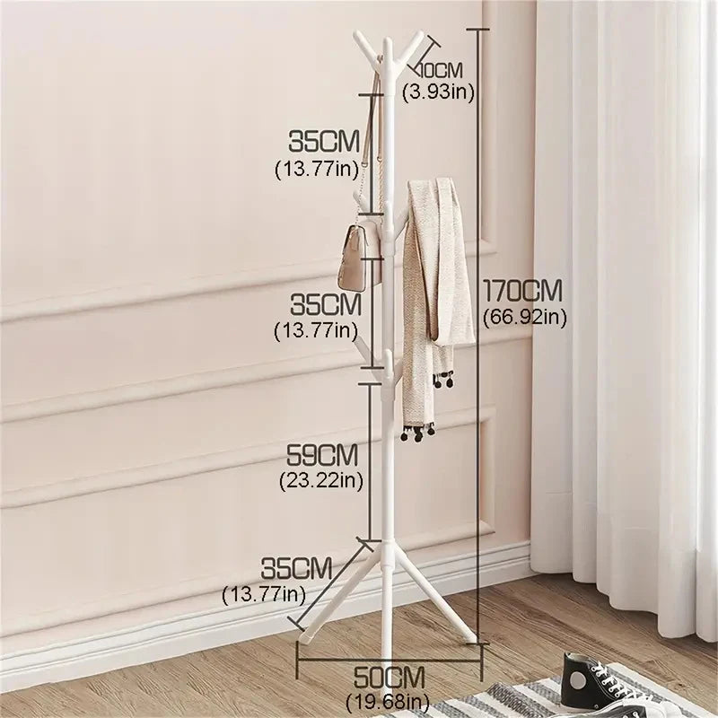 1PC Clothes Hanging Rack Floor Simple Bedroom Clothes And Hat Rack Household Clothes Storage Rack Easy Assembly