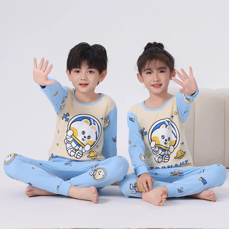 Children Pajamas Boys Totoro Cotton Clothes Pants Set Cartoon Sleepwear Kids Pajamas For Girls Toddler Baby Outfits Child Pyjama