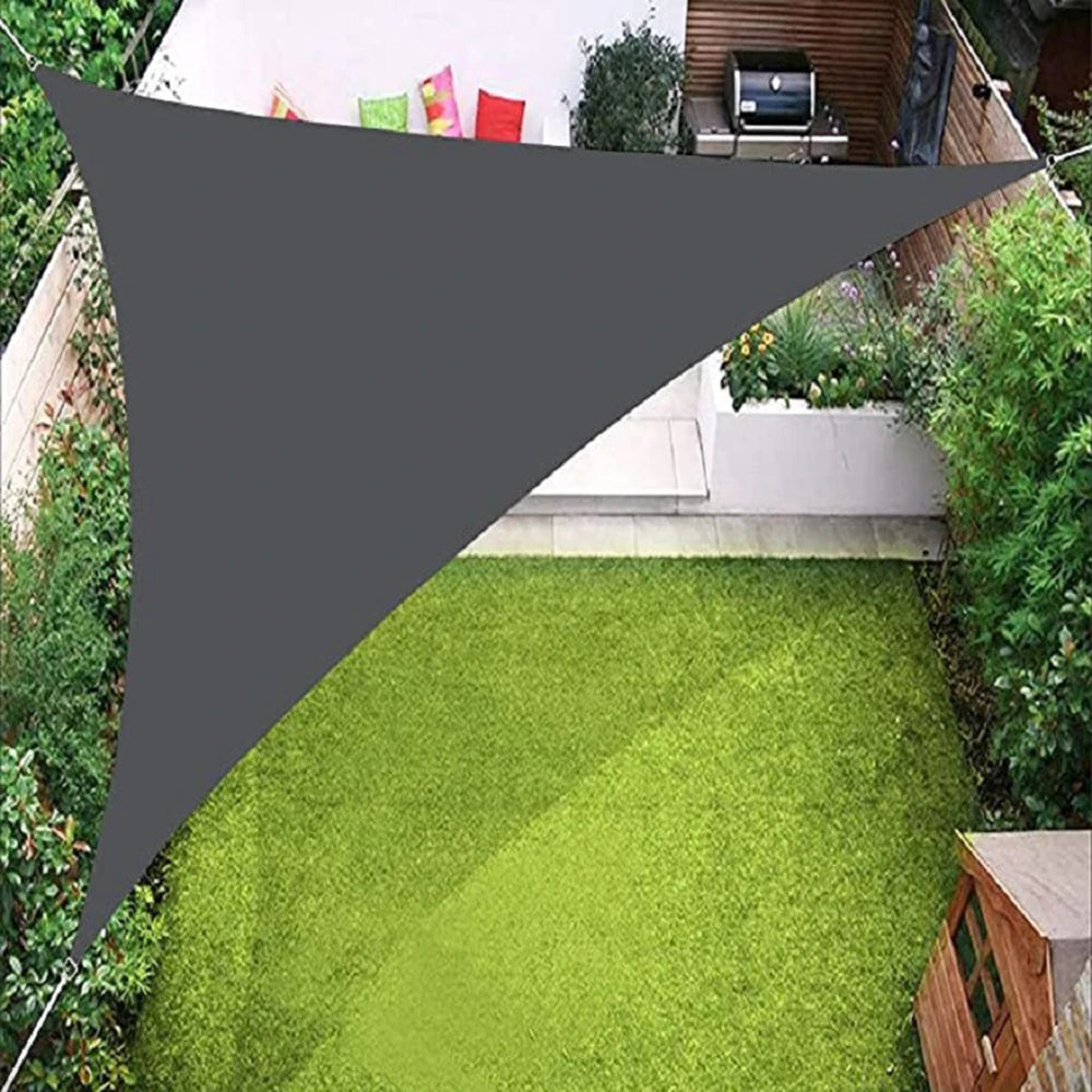1PC Outdoor Triangular Canopy, 3-Meter Folding Sunshade Canopy For Outdoor Courtyard Sun Protection, Landscape Canopy