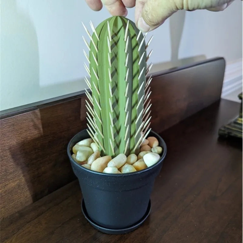 3D printing cactus simulation potted toothpick box cactus Toothpick dispenser
