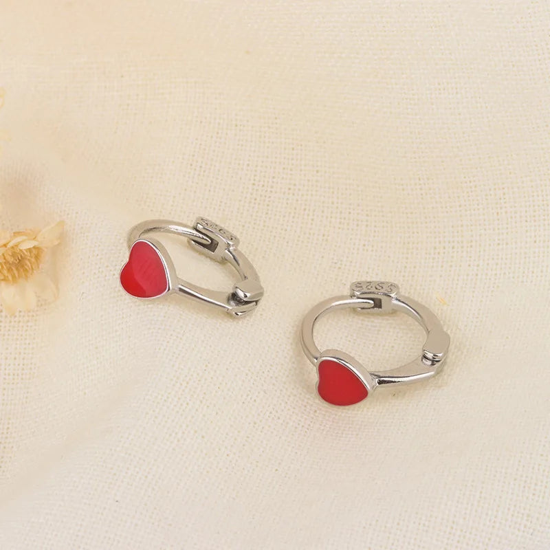 Vintage Silver Color Metal Bow-knot Chic Hoop Earrings