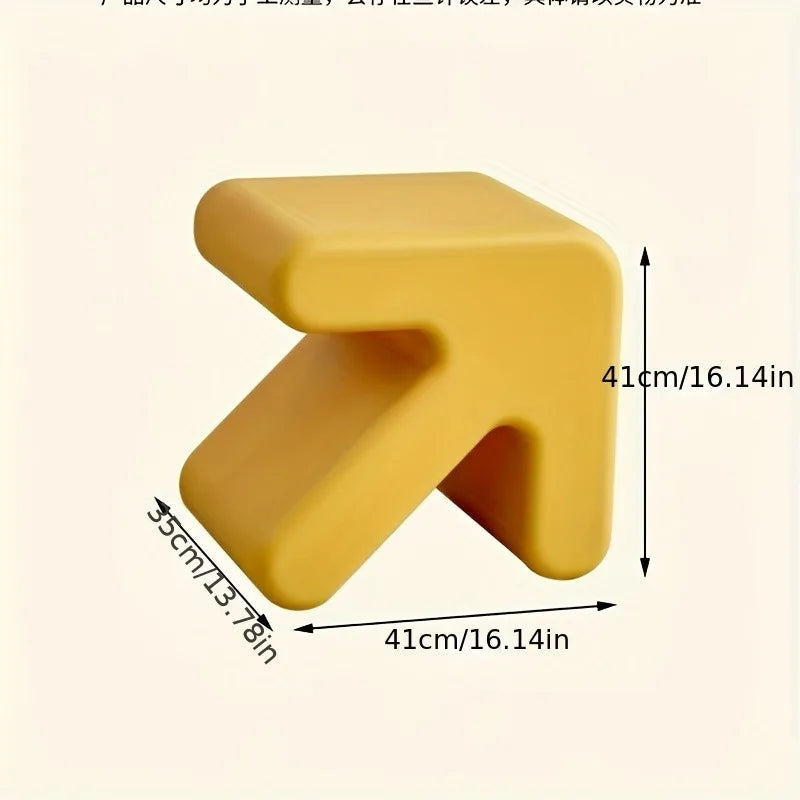 Nordic style creative arrow stool low plastic shoe rack at home door