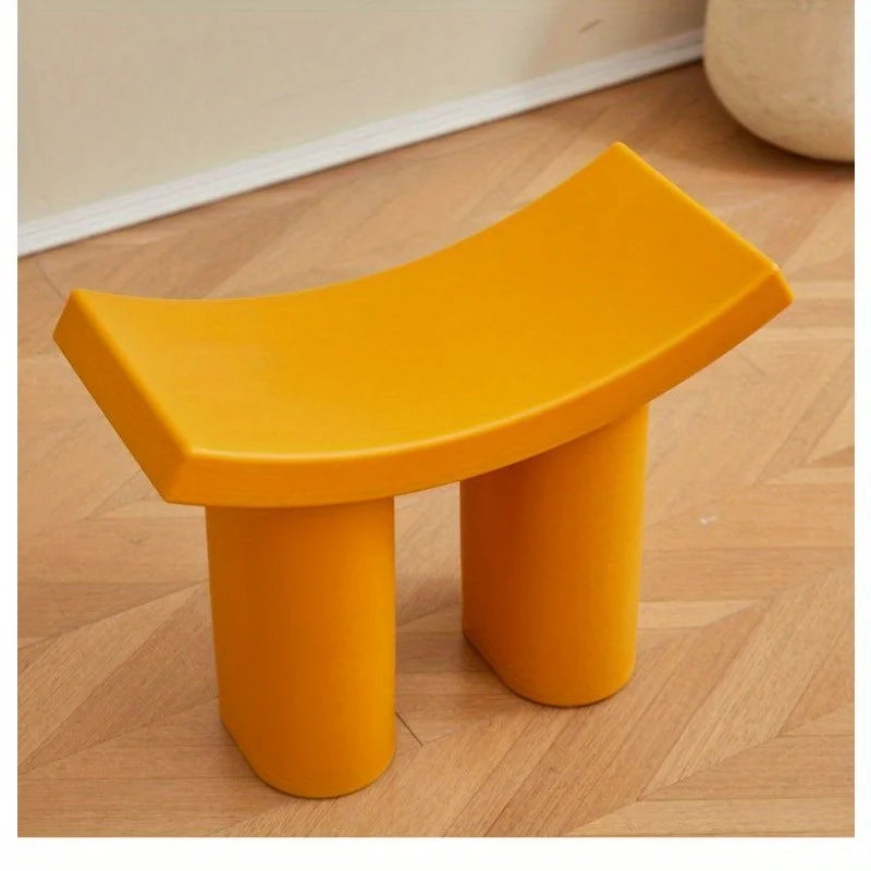 Nordic Dumbo shoe changing stool Internet celebrity plastic children's stool home door low stool entry light luxury modern simp