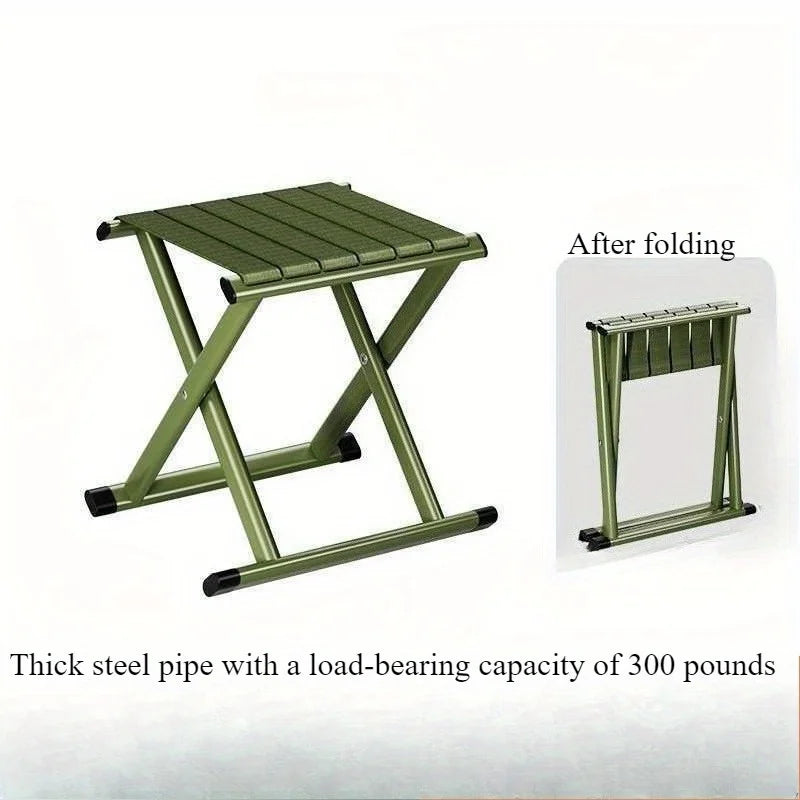Outdoor portable folding stool, thick chair stool, dual-purpose fishing stool, Magza small stool, camping barbecue stool