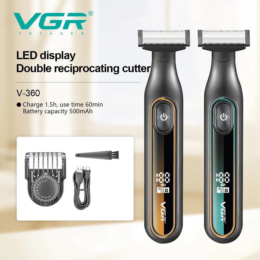 VGR 360 Hair Trimmer Waterproof