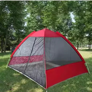 UPF 50+ Instant Pop-up Tent-3-4 People Mosquito Refuge Comes With Silver Paint, Portable Shade for Beach/festival/RV Camping