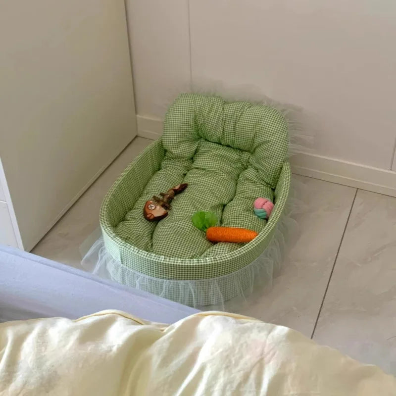 Macaron dog bed pet kennel kennel four seasons universal winter dopamine cat nest deep sleeping nest pet supplies spot