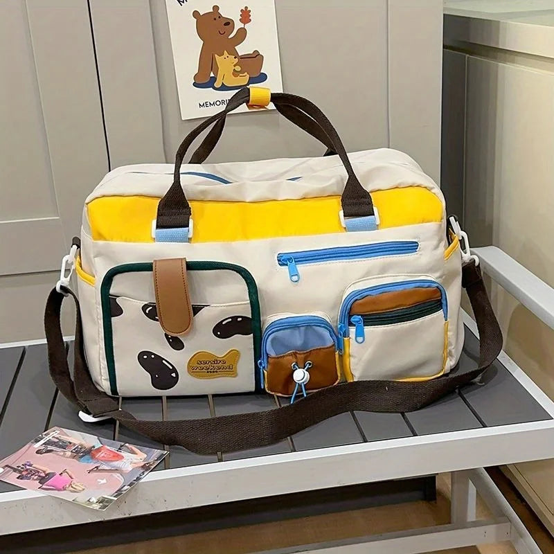 Short trip dopamine large capacity yoga portable fitness maternity bag women's luggage bag travel storage bag lightweight