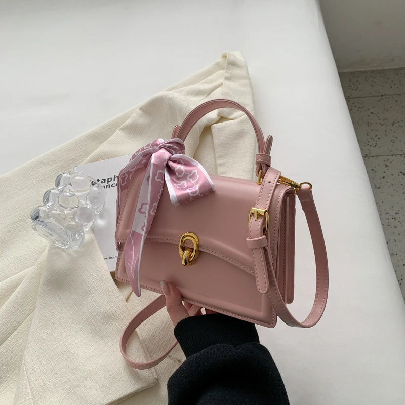 1 Piece of Pure Color Handheld Small Square Bag, Versatile One-Shoulder Cross-Body Bag for Women That Can Hold Mobile Phones