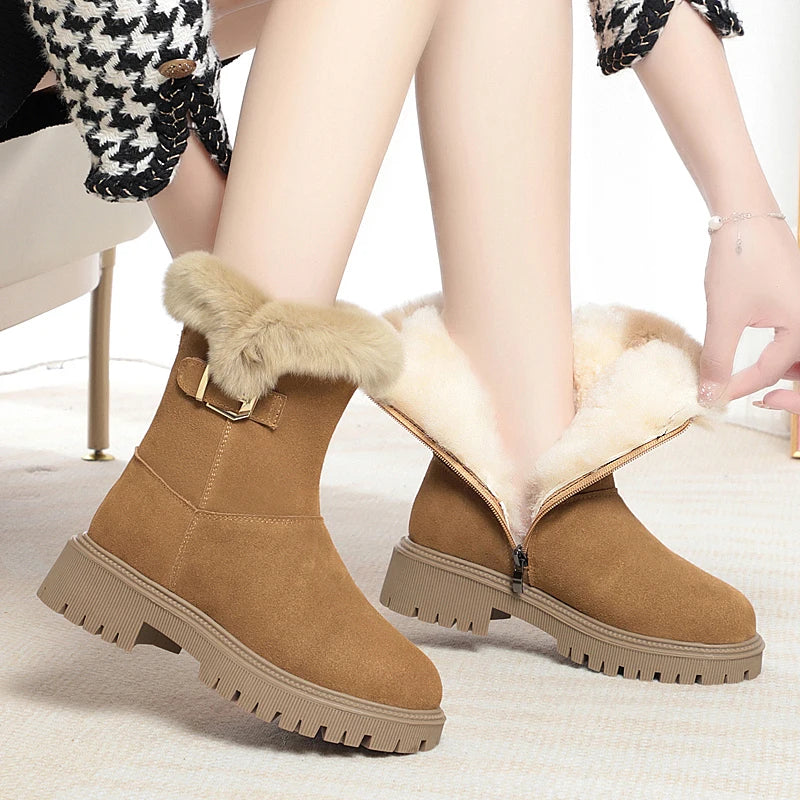 AIYUQI Women Snow Boots