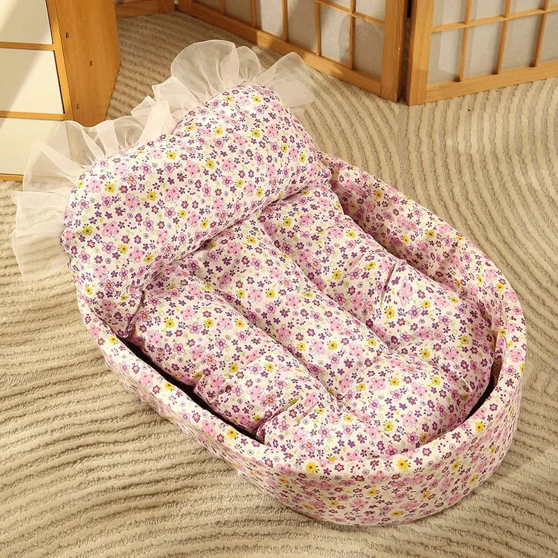 Macaron dog bed pet kennel kennel four seasons universal winter dopamine cat nest deep sleeping nest pet supplies spot