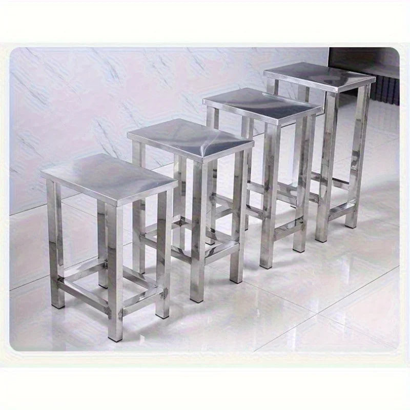 Stainless steel square stool