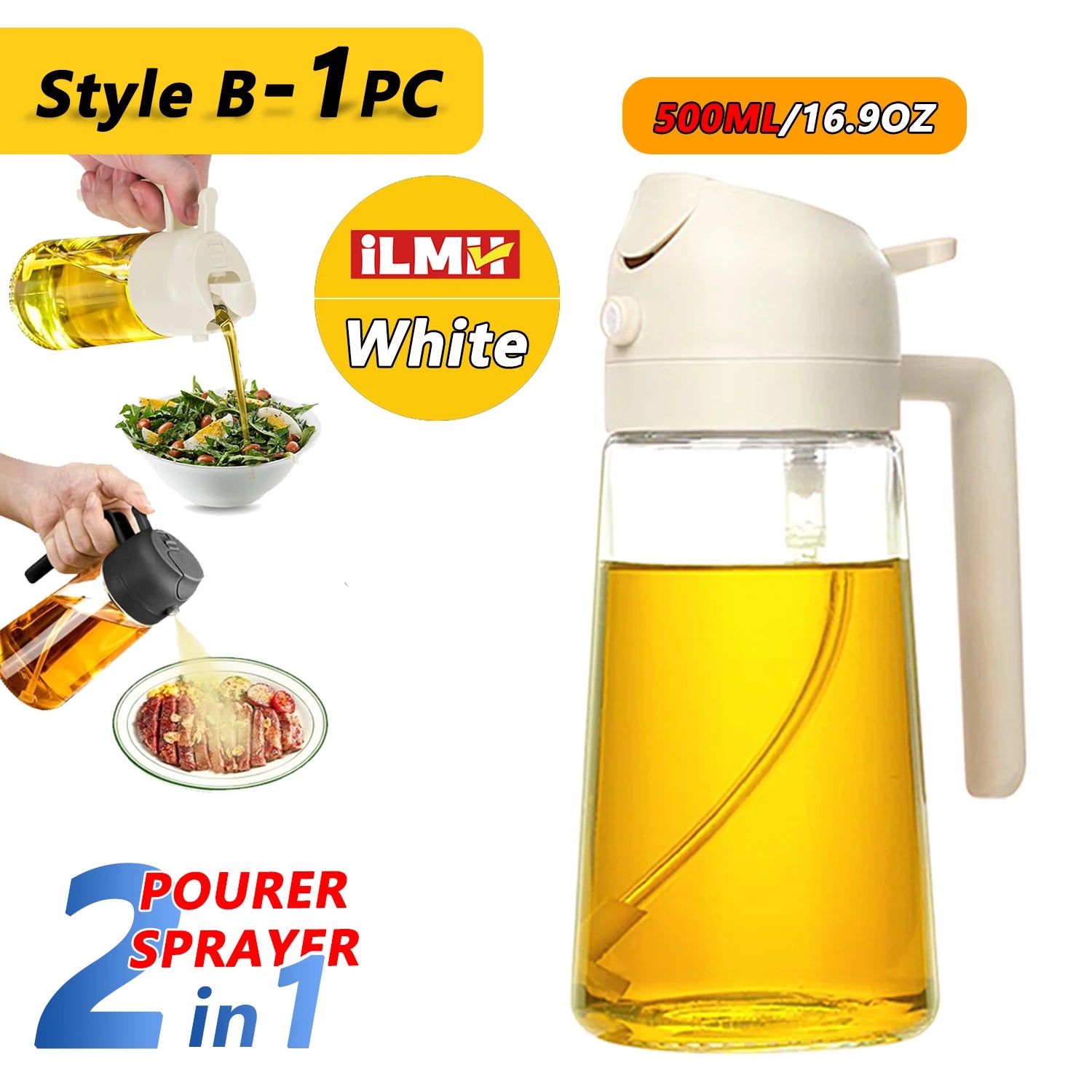 200/300/500ml Oil Spray olive oil spray Bottle Kitchen Cooking Dispenser Camping Baking Vinegar Soy Sauce Sprayer Containers
