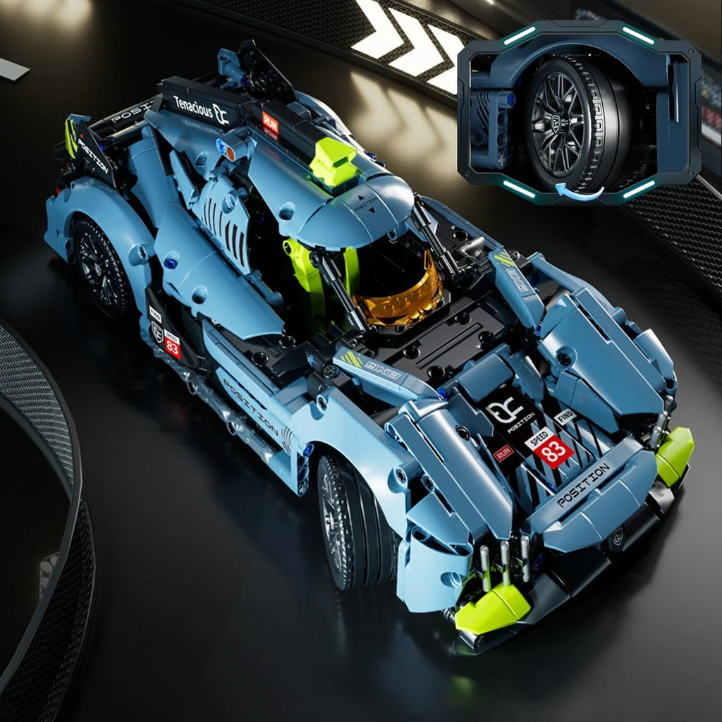 ToylinX Building Blocks Racing Toys Urban Technology Design Enjoy The Speed 1：14 Birthday Christmas Gifts for Kids or Adults