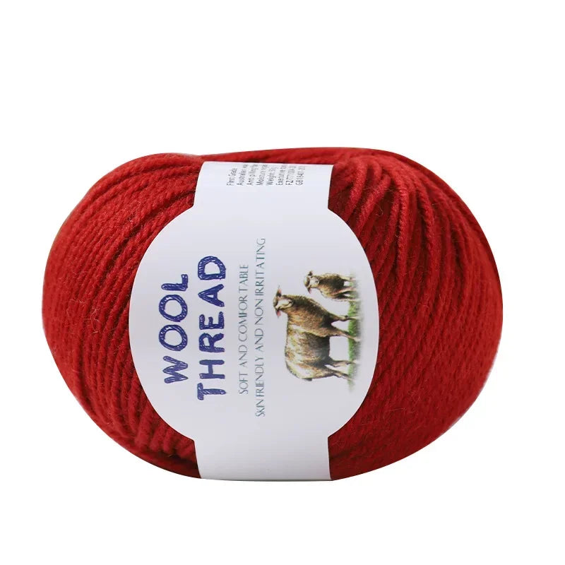 6pcs Australian wool set（300g）soft and comfortable, brilliant colors can be used to knit knits such as sweaters, vests, etc