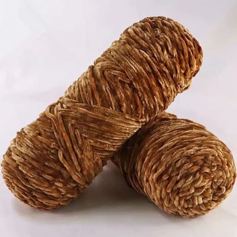 DIY 100% Polyester 100g Velvet Yarn Amigurumi Accessories Dolphin Baby Plush Yarn Soft Chenille Yarn for Knitting  1 Skein 130M