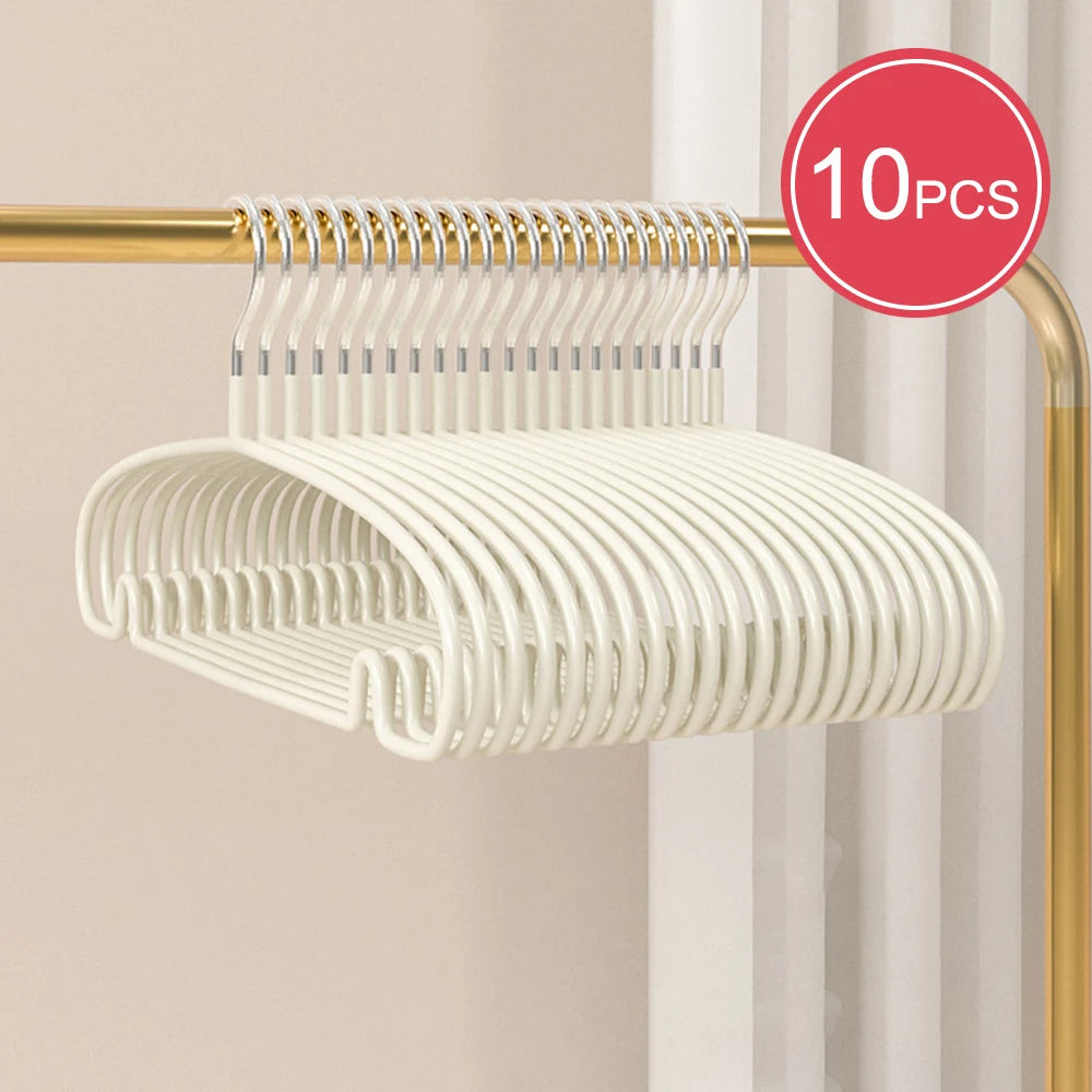10PCS Hanger - Invisible Dormitory Clothes Drying Rack - Household Clothes Hanger - Clothes Support Rod
