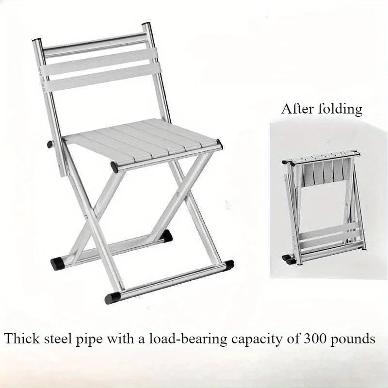 Outdoor portable folding stool, thick chair stool, dual-purpose fishing stool, Magza small stool, camping barbecue stool