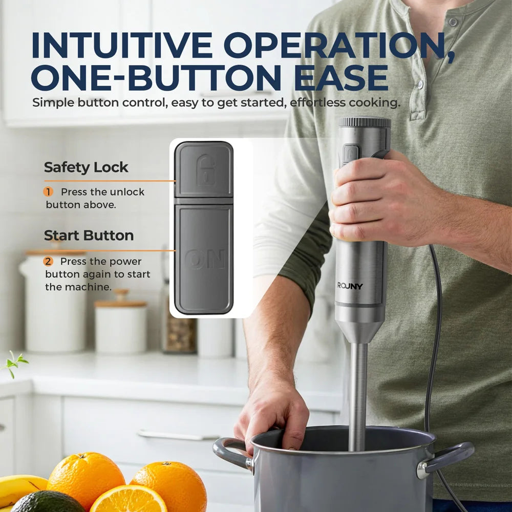 ROUNY 4-in-1 Hand Immersion Blender