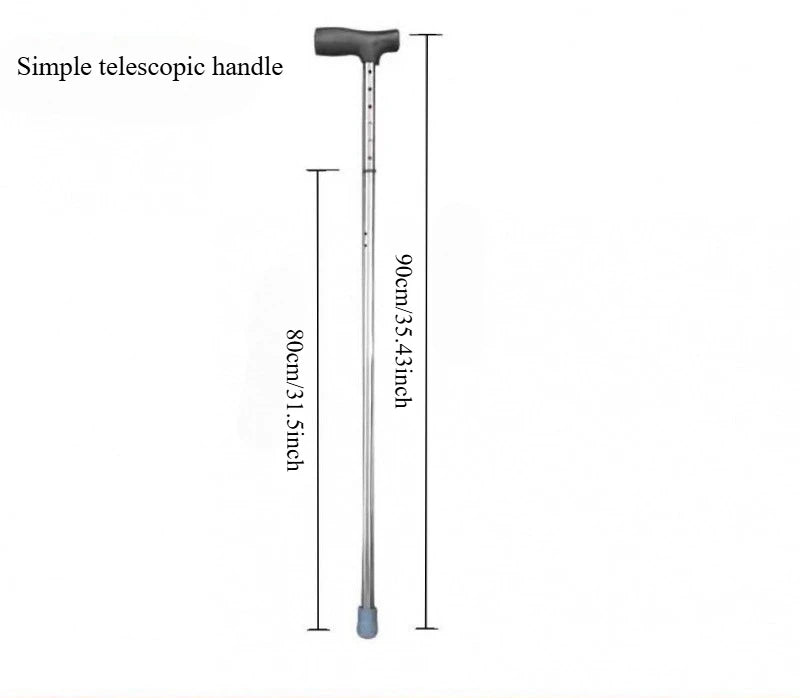 Travel walking cane folding stool portable cane stool non-slip light mountaineering pole multi-function