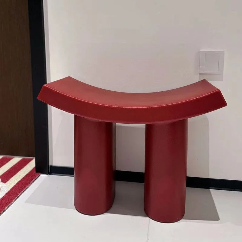 Nordic Dumbo shoe changing stool Internet celebrity plastic children's stool home door low stool entry light luxury modern simp