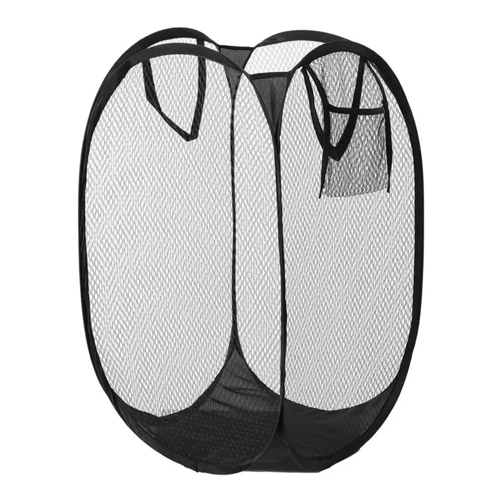 1pc, Dirty Clothes Basket Skeleton Ventilated Foldable Easy Storage Portable Large Capacity Clothes Basket