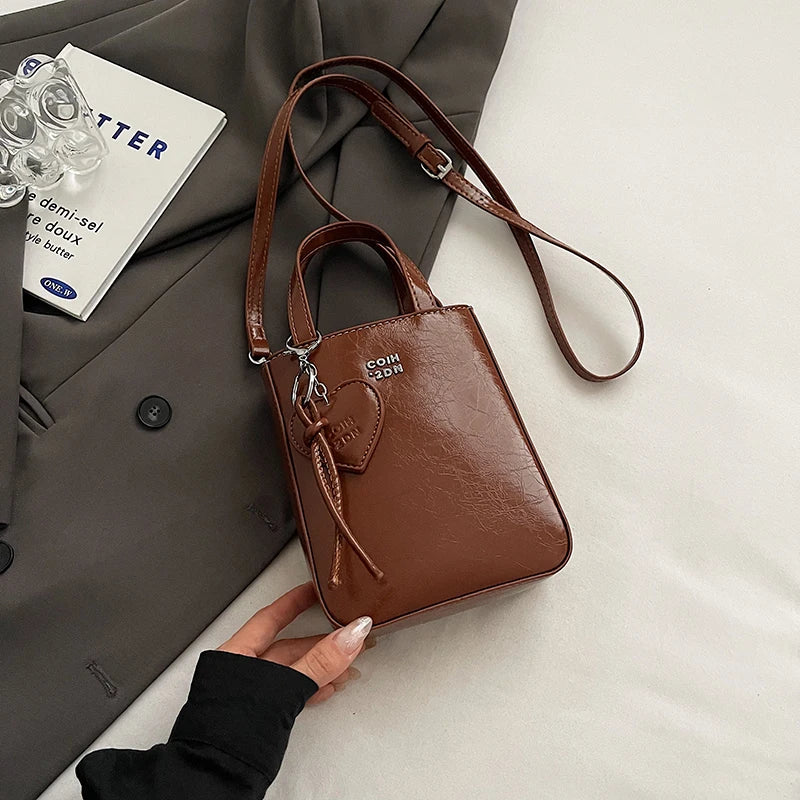 1 Piece of Pure Color Shoulder Bag for Women, Versatile Hand-Held Crossbody Bag, Fashionable Tote Bag That Can Hold Mobile Phone
