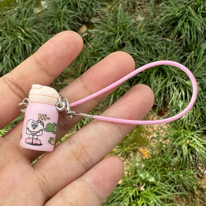 Mini kettle thermos cup pendant cute little bottle doll accessories simulation DIY water cup accessories wholesale