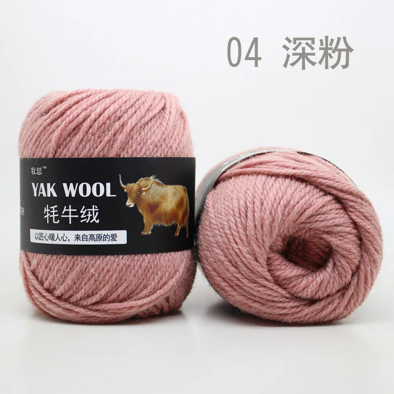 100g Yak wool 3-strand wool thread hand-woven medium and thick sweater jacket crocheted scarf wool