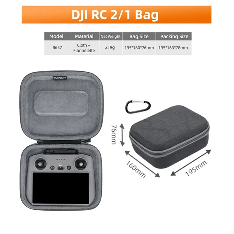 Multi-use Combo Bag Hard Travel Carrying Case Large Capacity Storage Bag Drone Controller Bags For DJI Mini 4 Pro