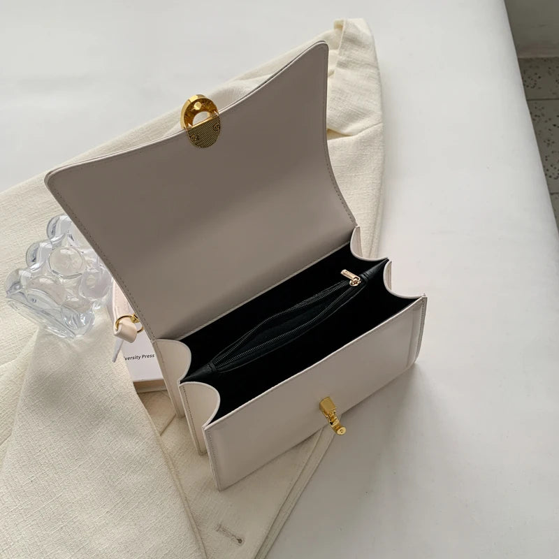 1 Piece of Pure Color Handheld Small Square Bag, Versatile One-Shoulder Cross-Body Bag for Women That Can Hold Mobile Phones