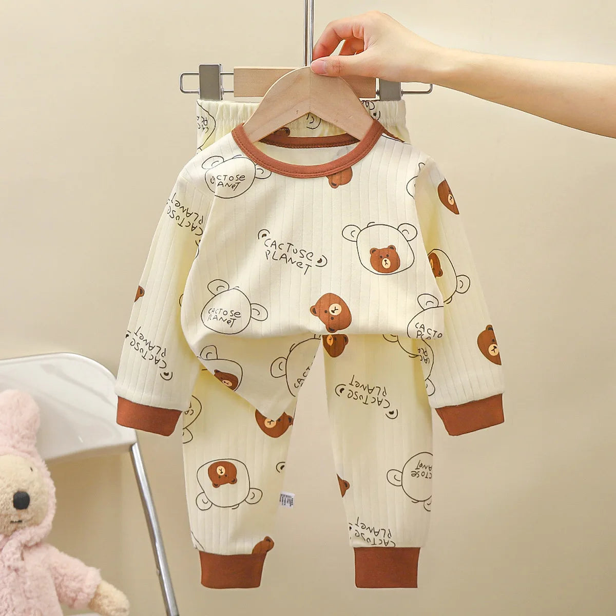 Children Kids Clothes Sets Boys Girls Suit Pajamas Clothinng Pants Cartoon Autumn Winter Sleepwear Outfits