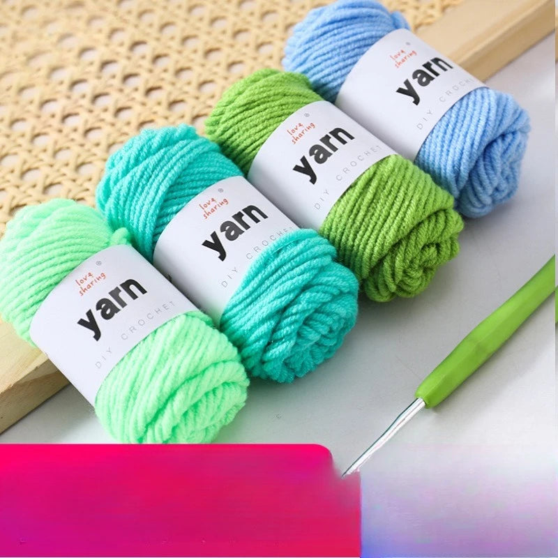 10G 5-strand acrylic thread milk cotton baby thread set handmade DIY wool wholesale wool ball crochet material pack